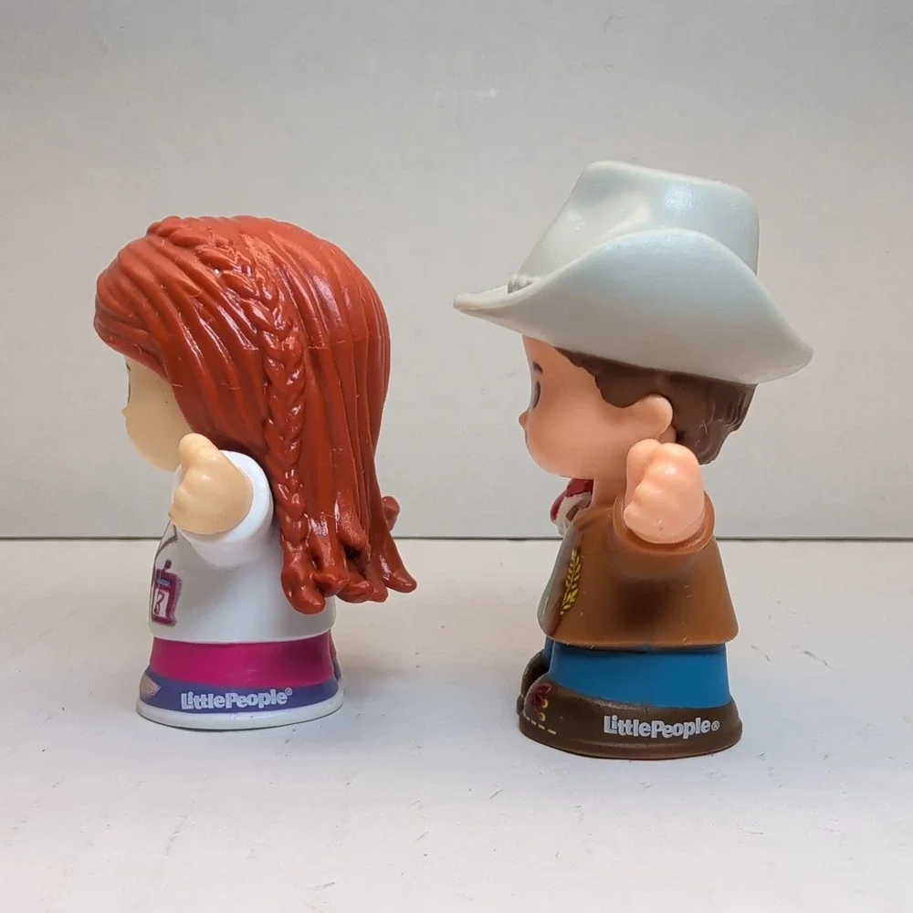 Fisher-Price Little People Figure Lot of 5 Pilot Traveler Doctor Farmer Rabbit